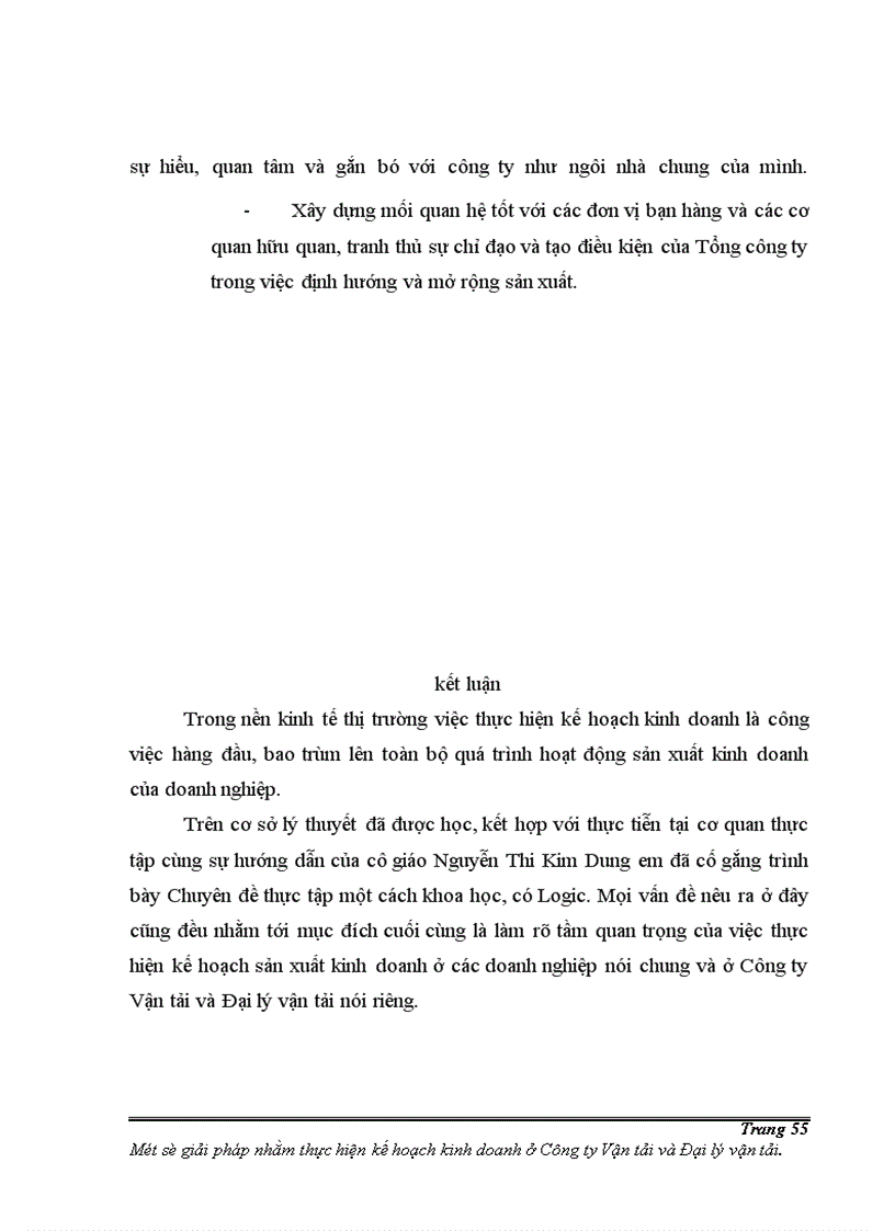 image for page Một số giải pháp cơ bản nhằm thực hiện kế hoạch kinh doanh ở Công ty Vận tải và Đại lý vận tải