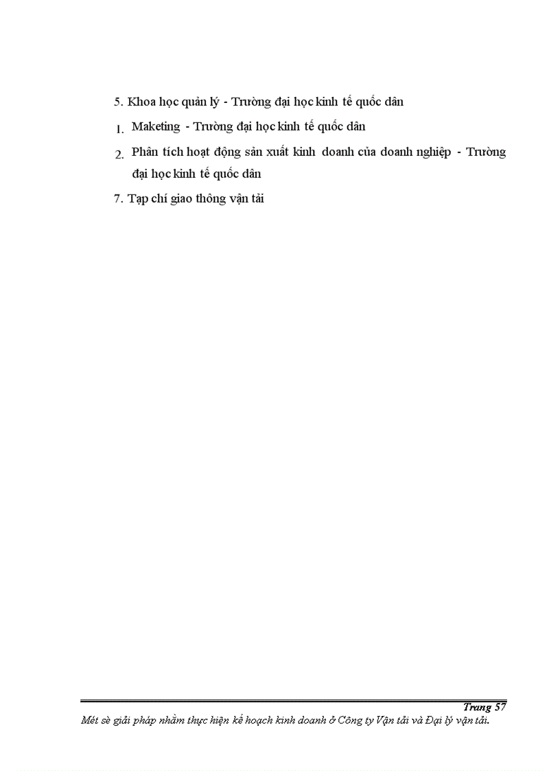 image for page Một số giải pháp cơ bản nhằm thực hiện kế hoạch kinh doanh ở Công ty Vận tải và Đại lý vận tải