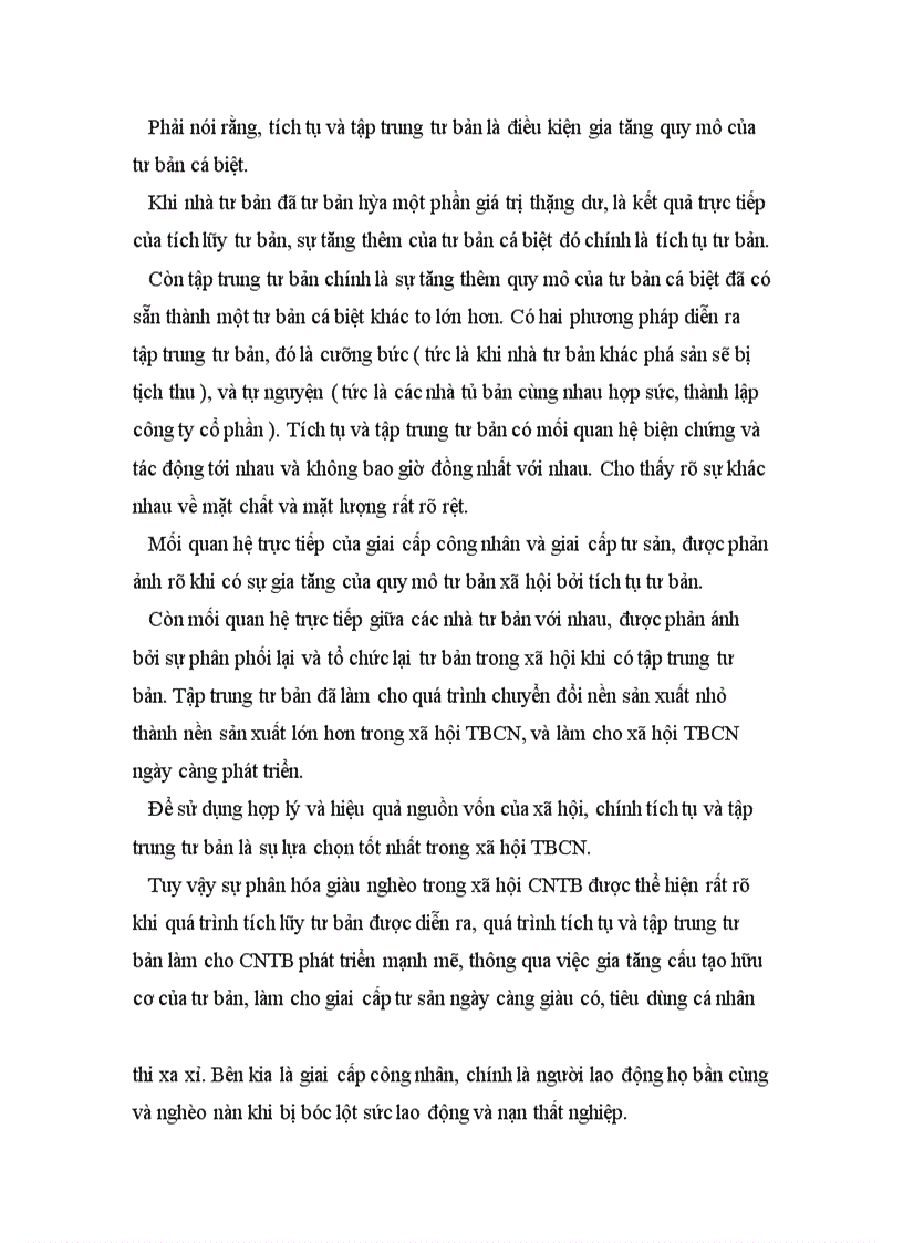 image for page Mối quan hệ giữa tích lũy – tập trung tư bản và tích tụ tư bản.