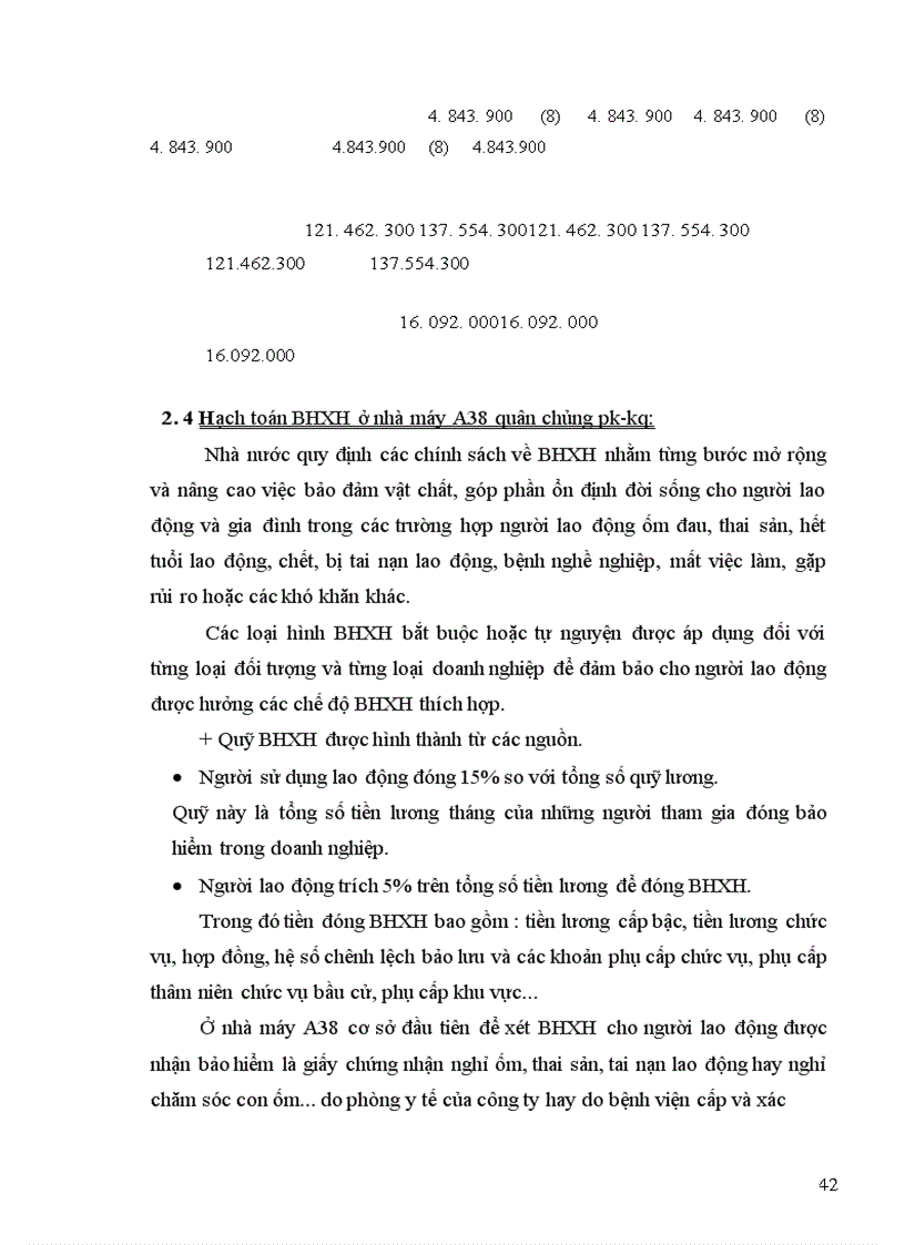 image for page Quản lý, hạch toán tiền lương và bảo hiểm ở nhà máy A38 PK-KQ