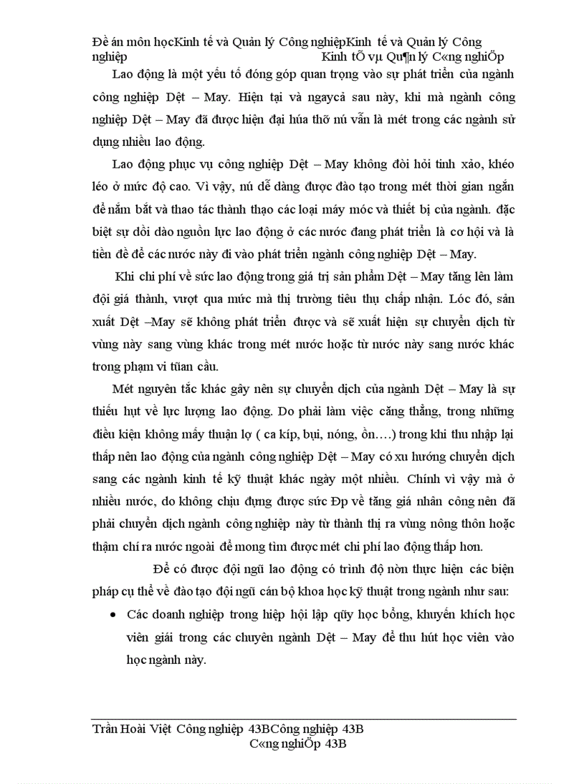 image for page Ngành Dệt May Việt Nam trên con đường hội nhập