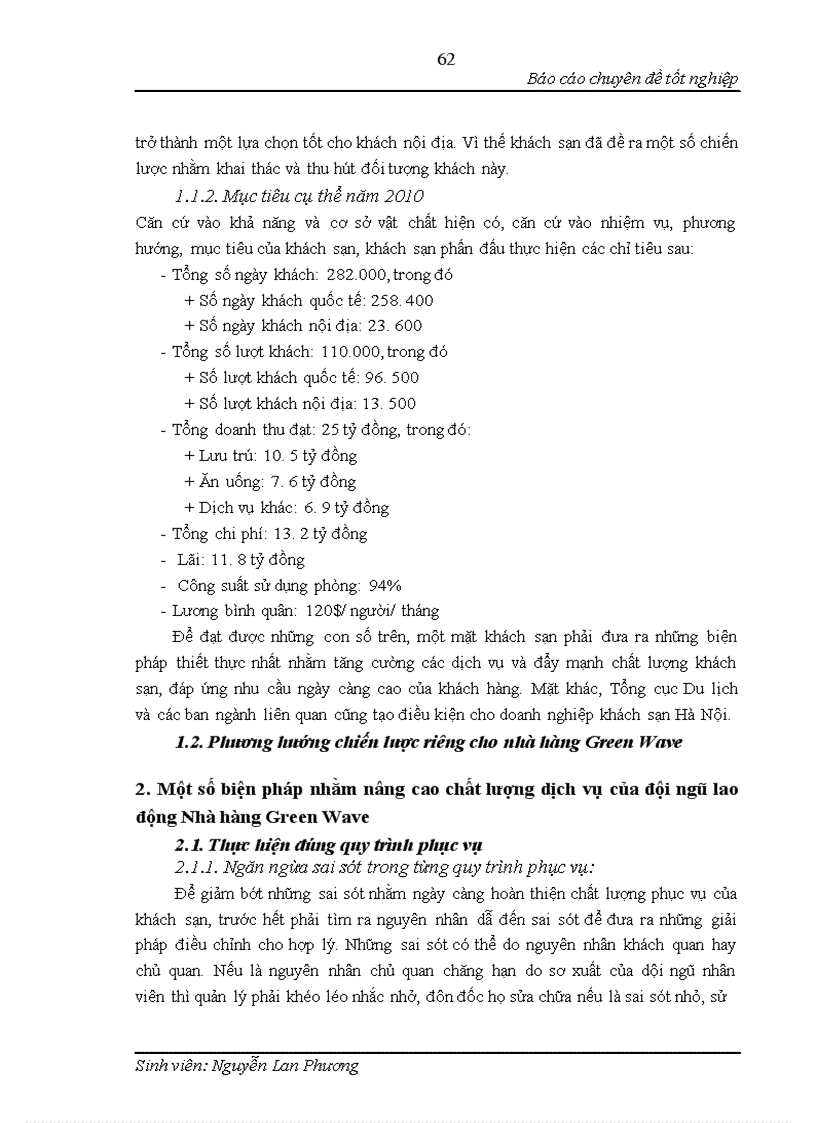 image for page Nâng cao chất lượng dịch vụ của đội ngũ lao động ở bộ phận bàn nhà hàng Green Wave Cafe – khách sạn Hà Nội