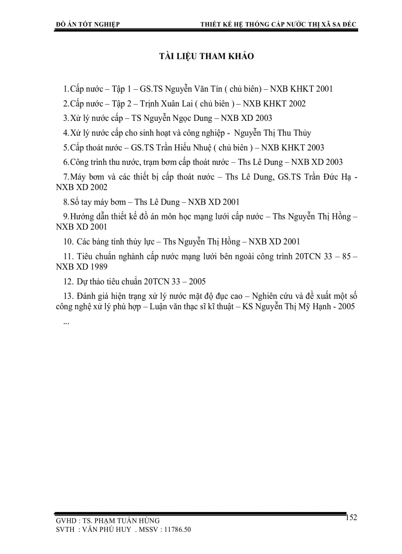 image for page Thiết kế cải tạo và mở rộng hệ thống cấp nước Thị xã Sa Đéc