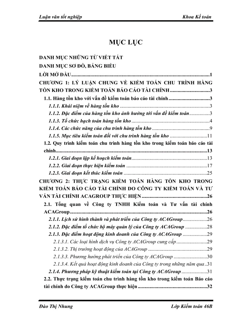 image for page Hoàn thiện kiểm toán chu trình hàng tồn kho trong kiểm toán báo cáo tài chính do Công ty Kiểm toán và Tư vấn Tài chính ACAGroup thực hiện