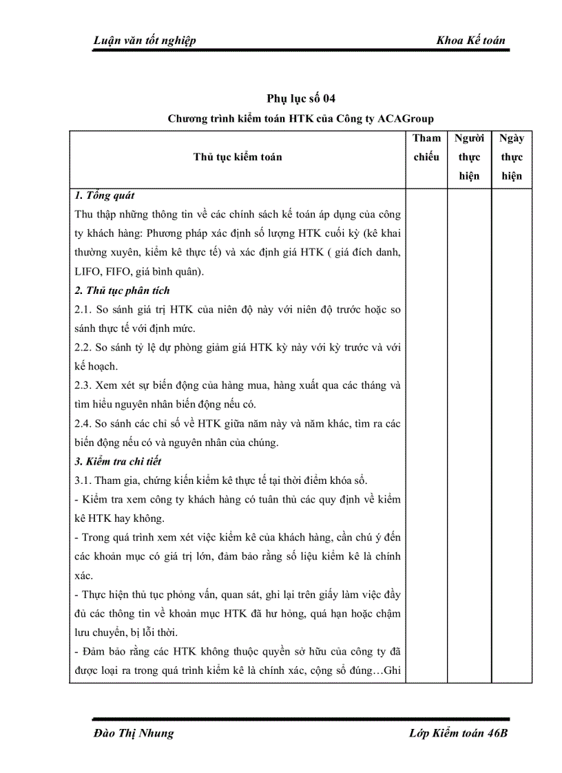 image for page Hoàn thiện kiểm toán chu trình hàng tồn kho trong kiểm toán báo cáo tài chính do Công ty Kiểm toán và Tư vấn Tài chính ACAGroup thực hiện