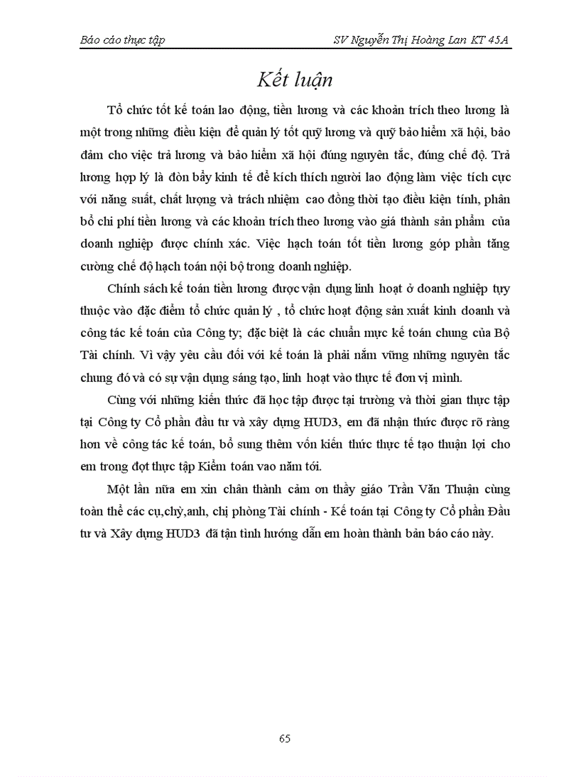 image for page Thực trạng kế toán tiền lương tại Công ty cổ phần đầu tư và xây dựng HUD3