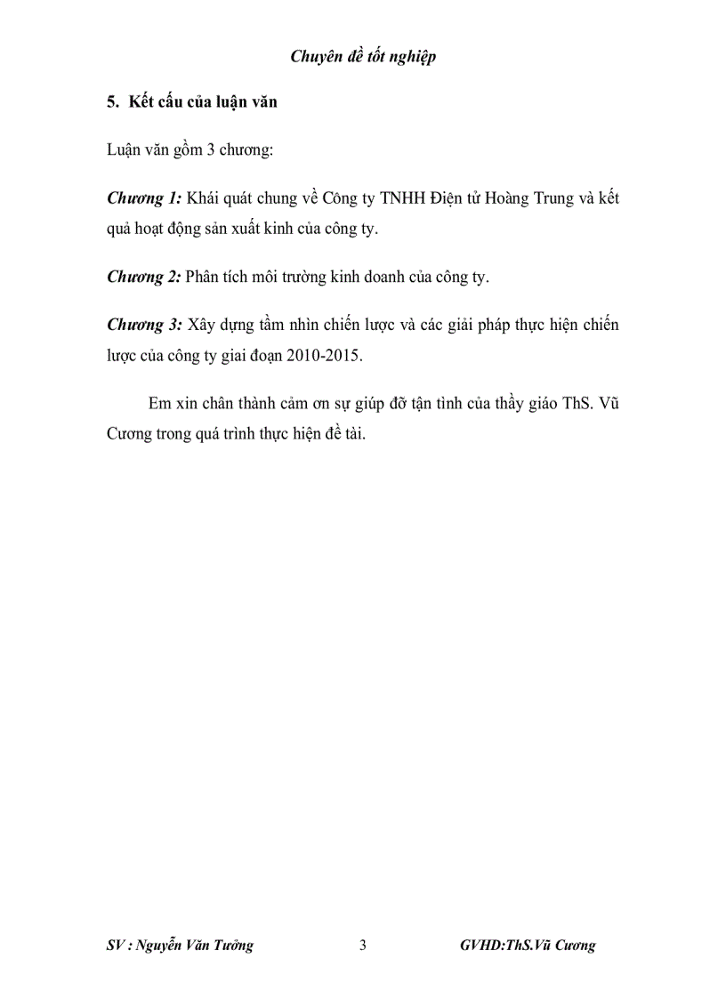 image for page Chiến lược phát triển Công ty TNHH Điện tử Hoàng Trung giai đoạn 2010-2015