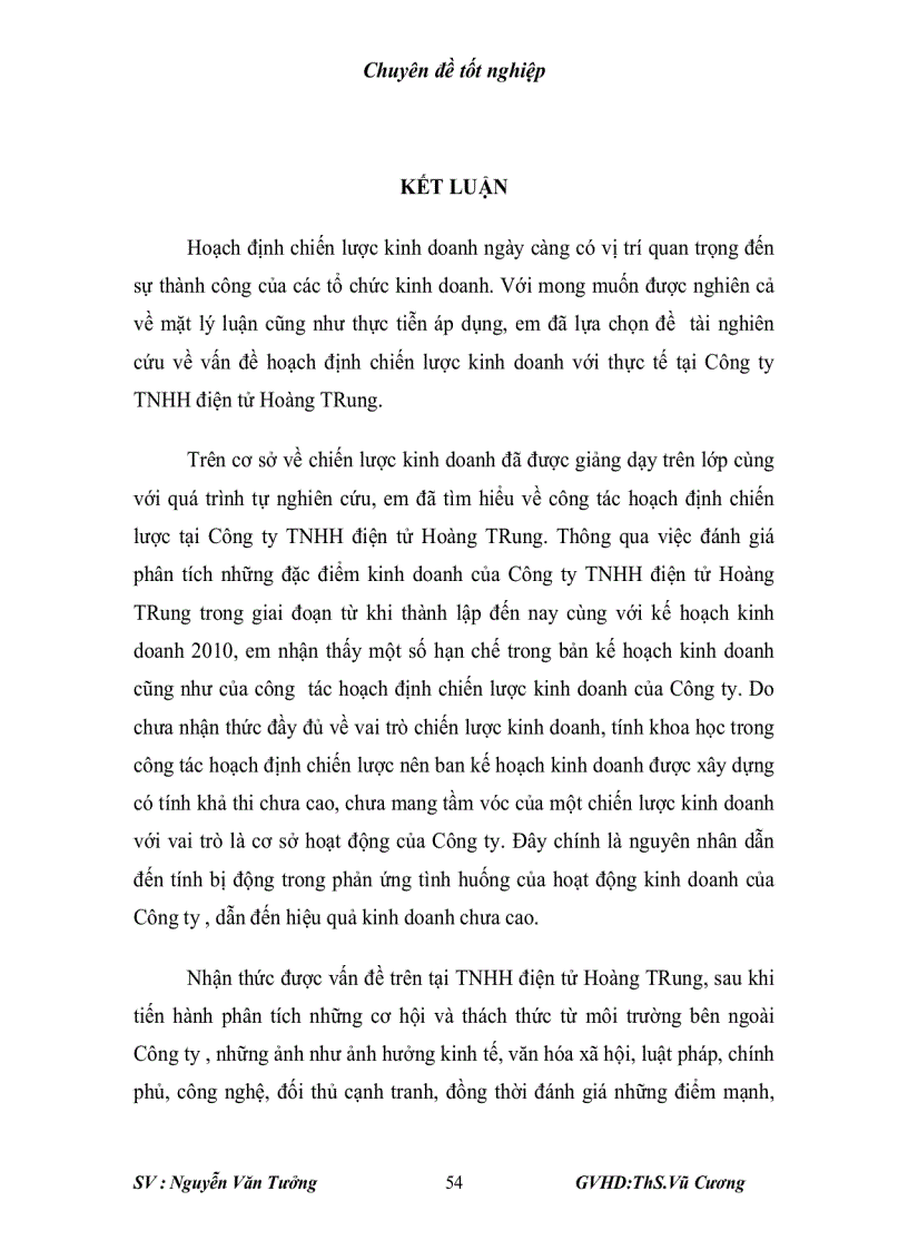 image for page Chiến lược phát triển Công ty TNHH Điện tử Hoàng Trung giai đoạn 2010-2015