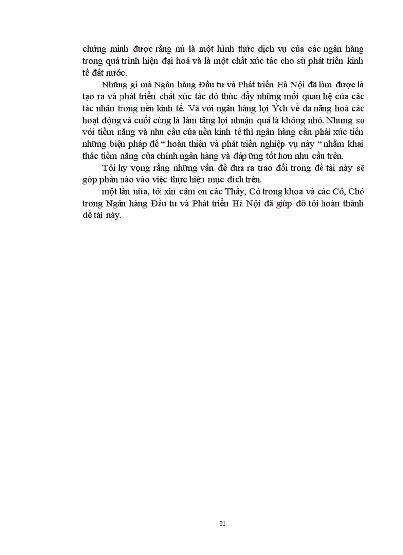 image for page Hoàn thiện và phát triển nghiệp vụ bảo lãnh tại Ngân hàng Đầu tư và Phát triển Hà Nội