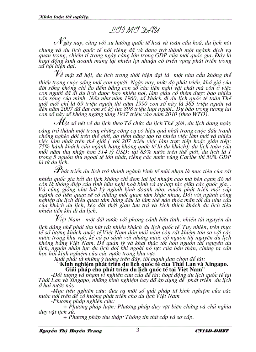 image for page Kinh nghiệm phát triển du lịch quốc tế của Thái Lan và Xingapo. Giải pháp cho phát triển du lịch quốc tế tại Việt Nam