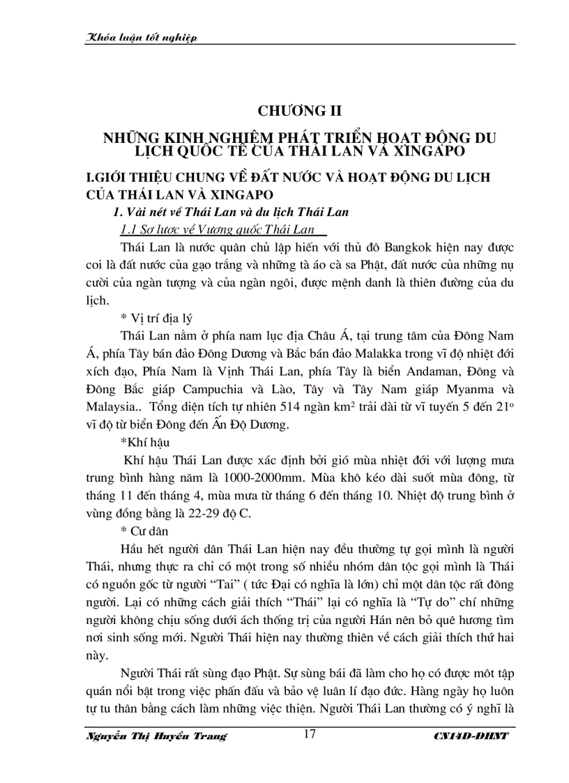 image for page Kinh nghiệm phát triển du lịch quốc tế của Thái Lan và Xingapo. Giải pháp cho phát triển du lịch quốc tế tại Việt Nam
