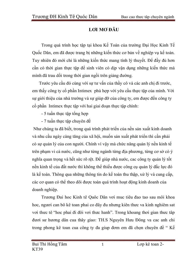 image for page Kế toán bán hàng và xác định kết quả bán hàng siêu thị Intimex thuộc công ty cổ phần Intimex Việt Nam