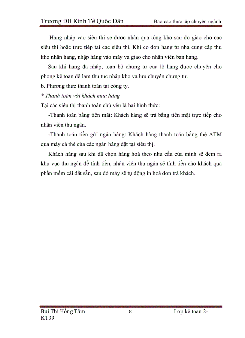 image for page Kế toán bán hàng và xác định kết quả bán hàng siêu thị Intimex thuộc công ty cổ phần Intimex Việt Nam