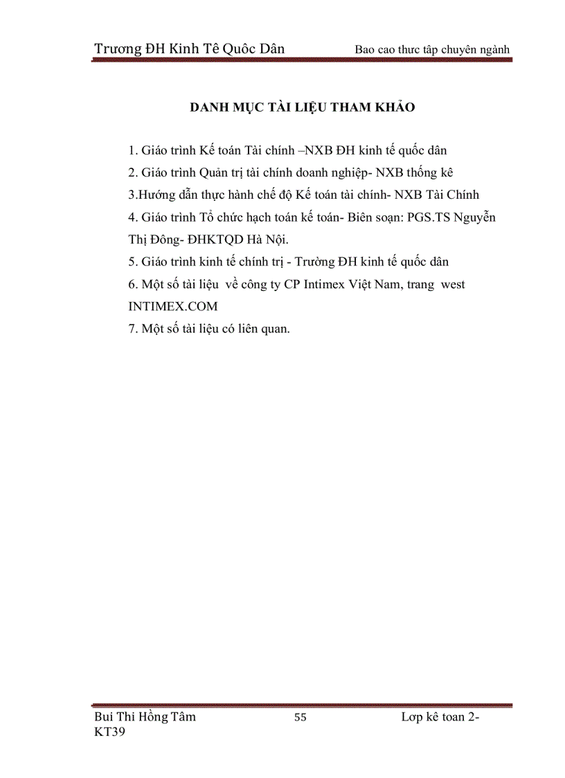 image for page Kế toán bán hàng và xác định kết quả bán hàng siêu thị Intimex thuộc công ty cổ phần Intimex Việt Nam