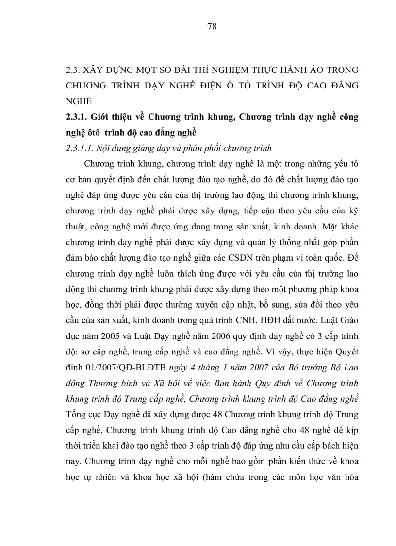 image for page Đề tài nghiên cứu về TNTH ảo cho dạy học nghề , trên cơ sở đó xây dựng và sử dụng một số bài TNTH ảo cho chương trình dạy nghề Điện ôtô tại trường cao đẳng nghề công nghiệp Việt Nam- Hàn Quốc tại Nghệ An IV