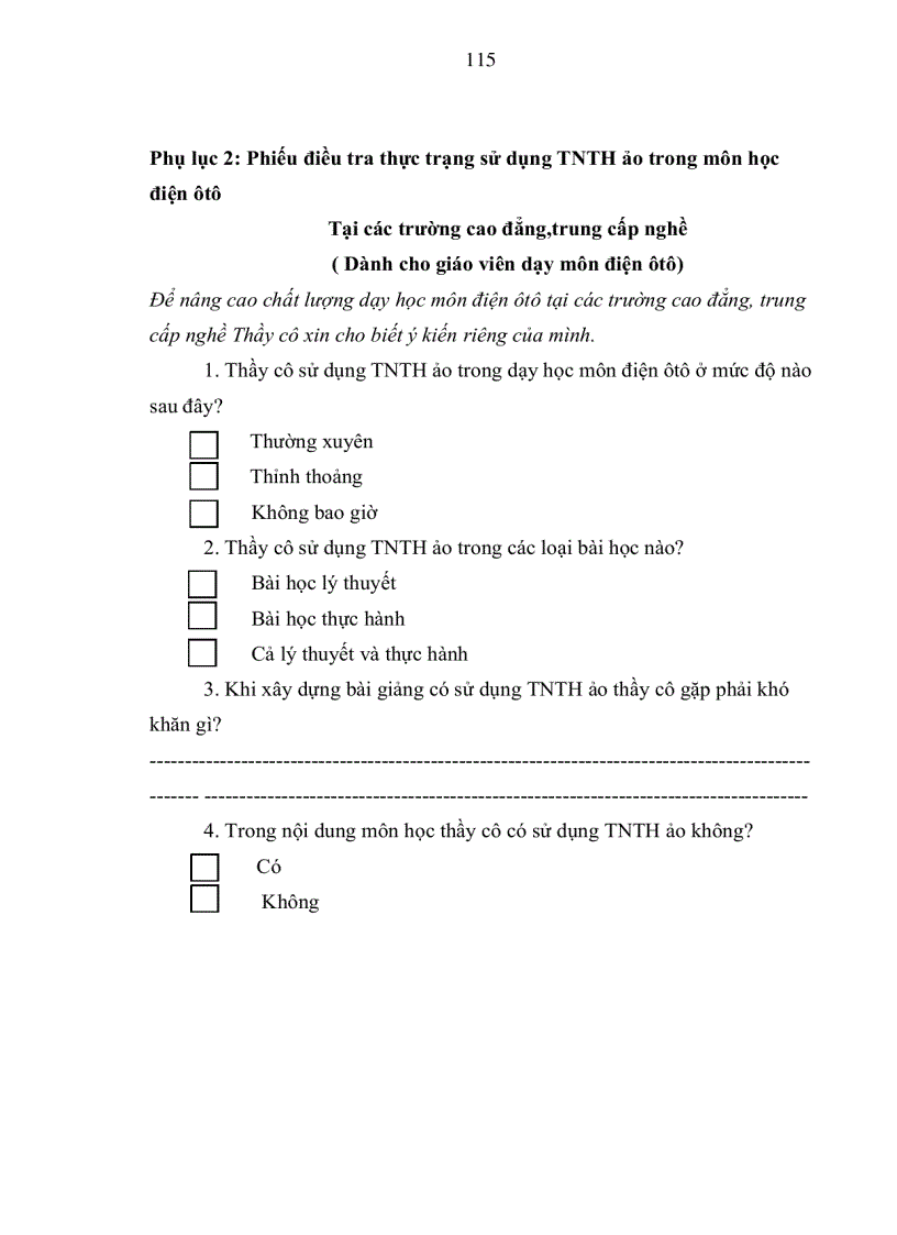 image for page Đề tài nghiên cứu về TNTH ảo cho dạy học nghề , trên cơ sở đó xây dựng và sử dụng một số bài TNTH ảo cho chương trình dạy nghề Điện ôtô tại trường cao đẳng nghề công nghiệp Việt Nam- Hàn Quốc tại Nghệ An IV