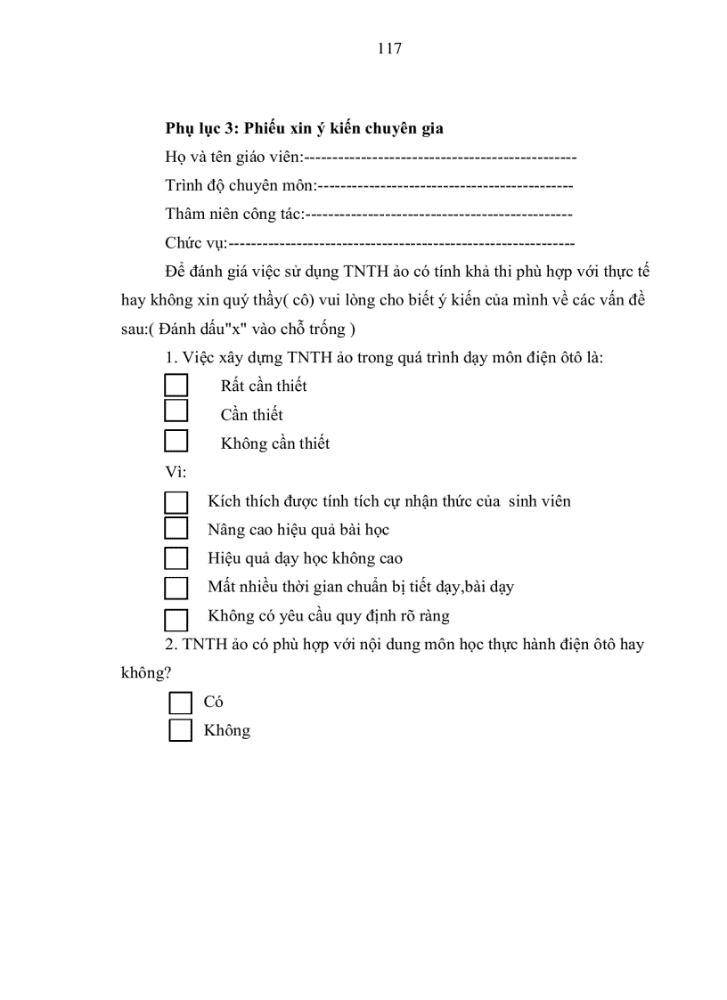 image for page Đề tài nghiên cứu về TNTH ảo cho dạy học nghề , trên cơ sở đó xây dựng và sử dụng một số bài TNTH ảo cho chương trình dạy nghề Điện ôtô tại trường cao đẳng nghề công nghiệp Việt Nam- Hàn Quốc tại Nghệ An IV