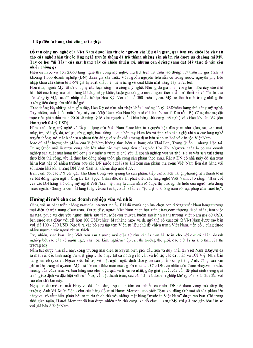 image for page Xuất khẩu các mặt hàng công nghiệp của Việt Nam từ khi gia nhập WTO