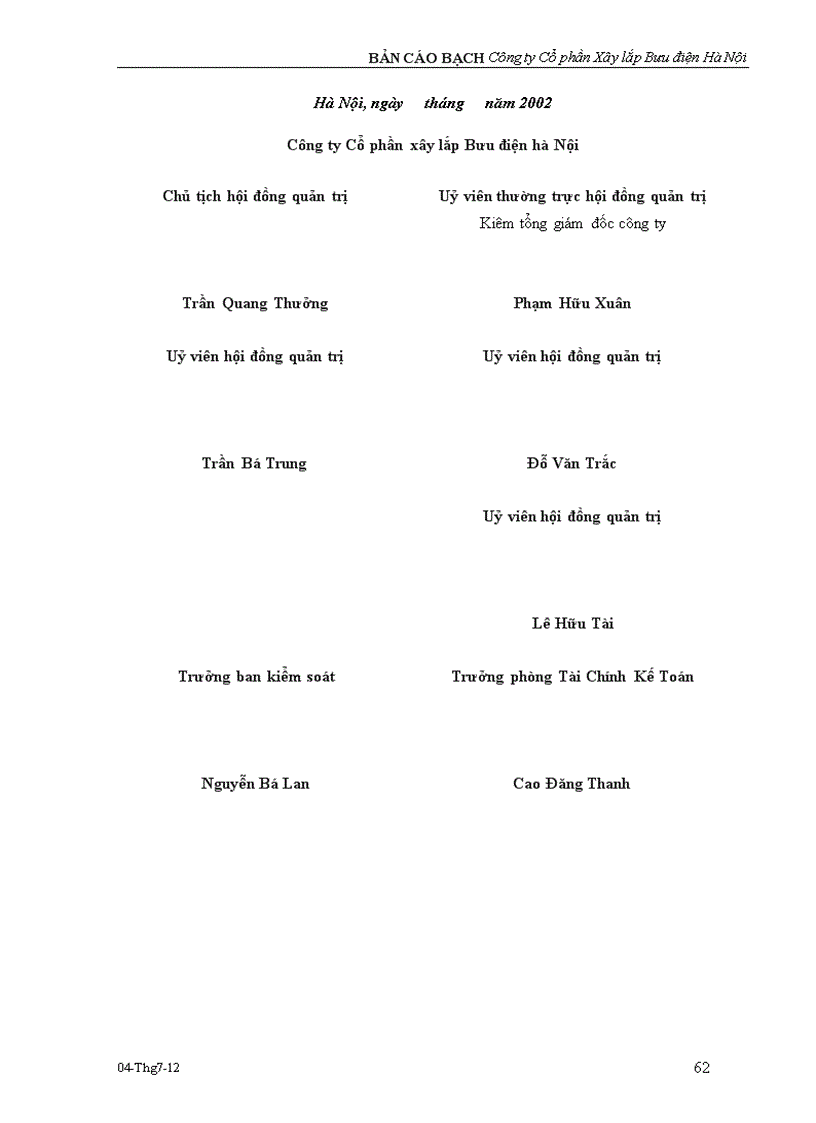 image for page Bản cáo bạch ng ty Cổ phần Xây lắp Bưu điện