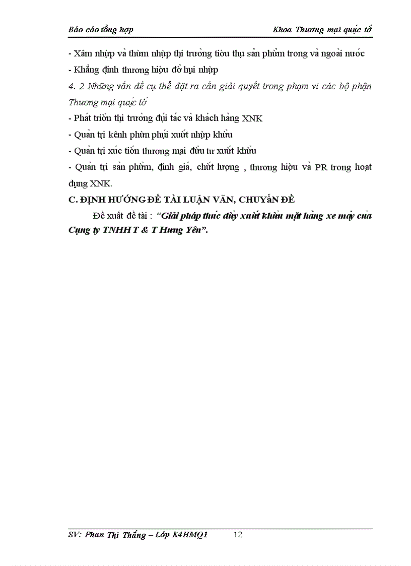 image for page Giải pháp thúc đẩy xuất khẩu mặt hàng xe máy của Công ty TNHH T&T Hưng Yên