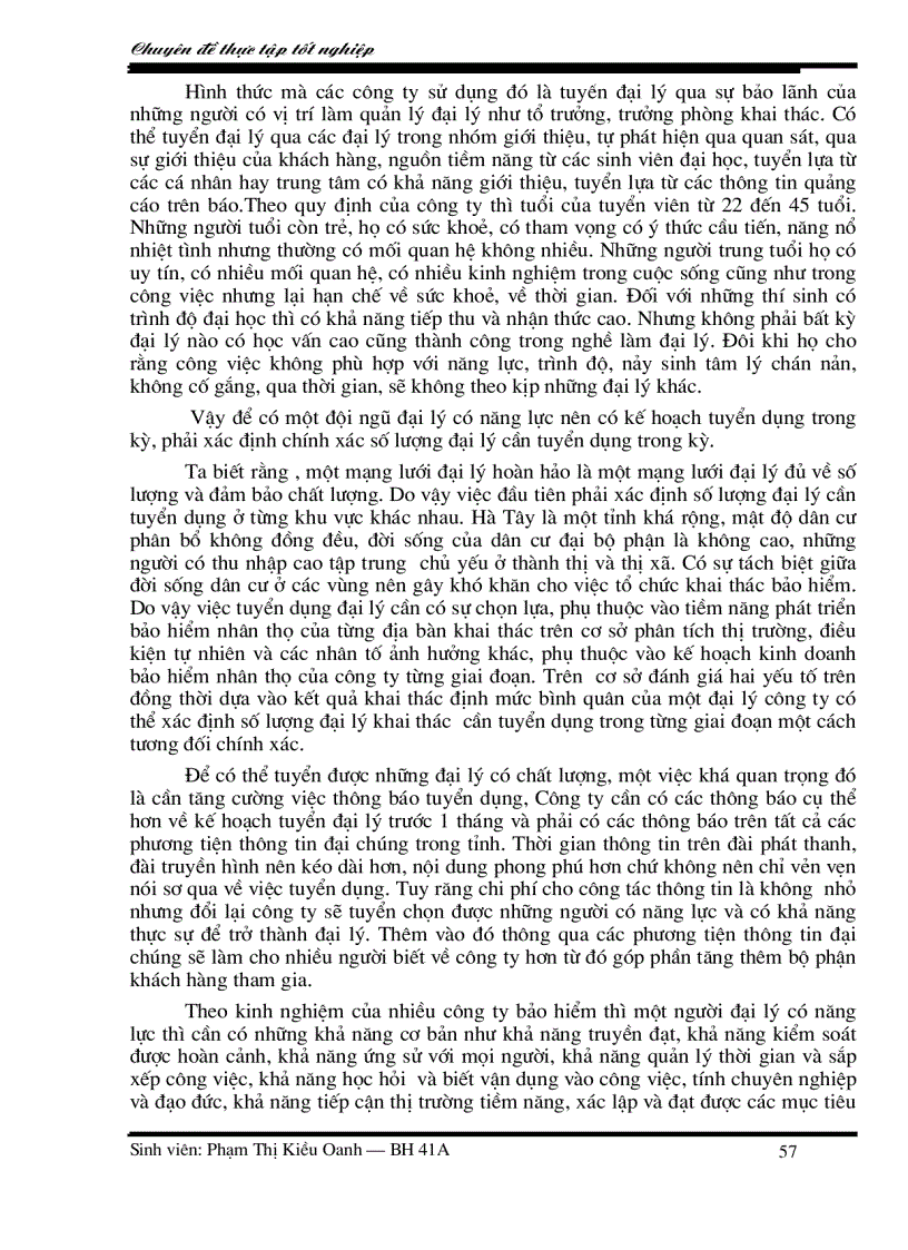 image for page Nâng cao chất lượng đại lý khai thác bảo hiểm nhân thọ ở Công ty bảo hiểm nhân thọ Hà Tây