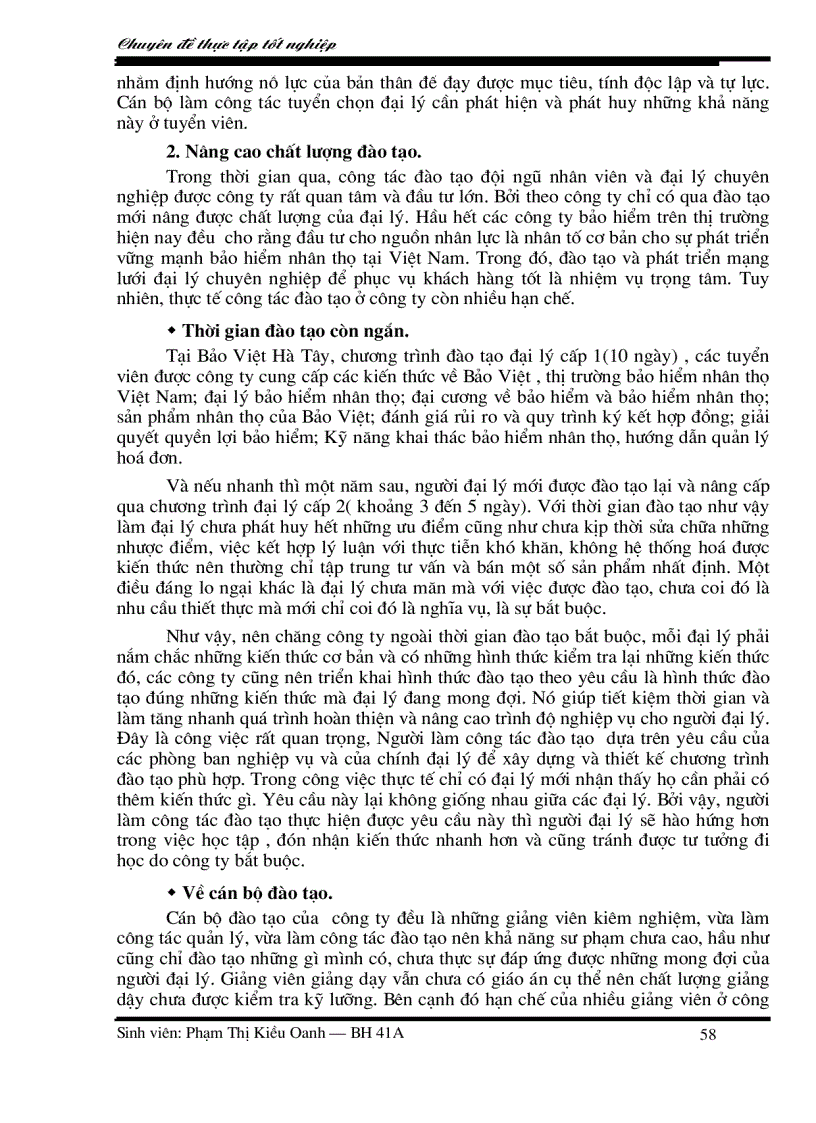 image for page Nâng cao chất lượng đại lý khai thác bảo hiểm nhân thọ ở Công ty bảo hiểm nhân thọ Hà Tây
