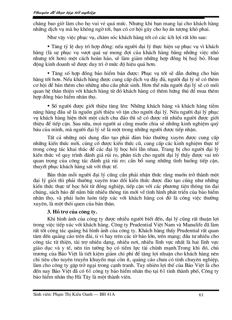 image for page Nâng cao chất lượng đại lý khai thác bảo hiểm nhân thọ ở Công ty bảo hiểm nhân thọ Hà Tây