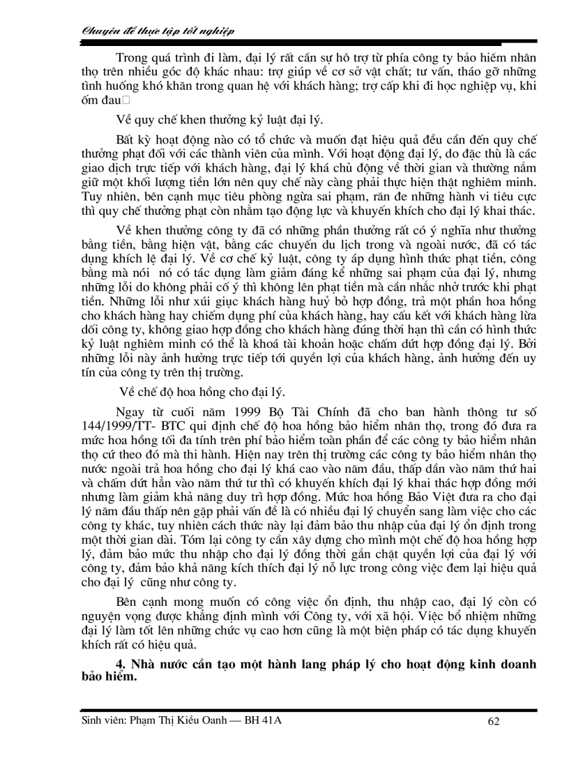 image for page Nâng cao chất lượng đại lý khai thác bảo hiểm nhân thọ ở Công ty bảo hiểm nhân thọ Hà Tây