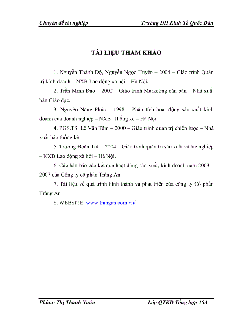 image for page Xây dựng, tổ chức thực hiện kế hoạch và chương trình sản xuất của Công ty Cổ phần Tràng An