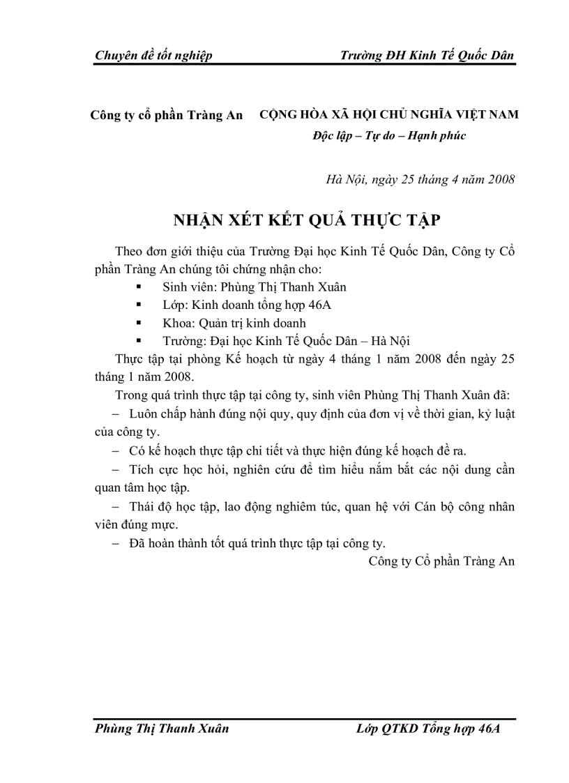 image for page Xây dựng, tổ chức thực hiện kế hoạch và chương trình sản xuất của Công ty Cổ phần Tràng An