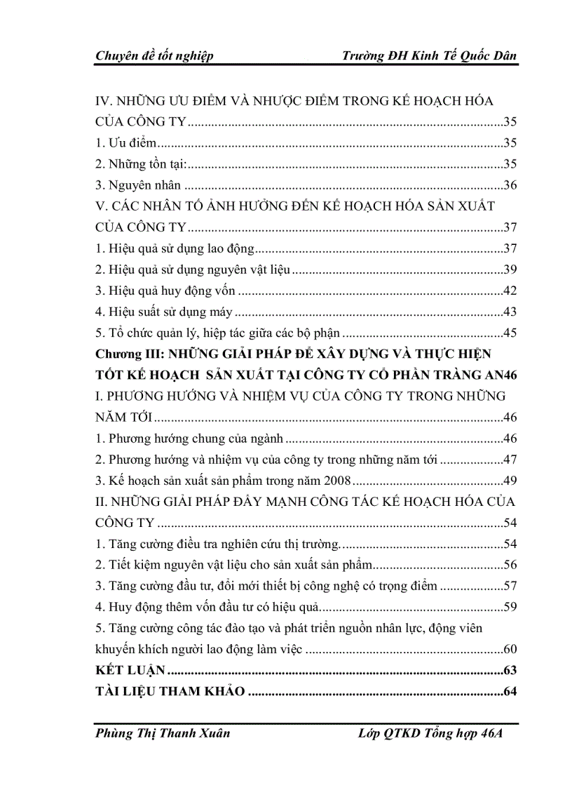 image for page Xây dựng, tổ chức thực hiện kế hoạch và chương trình sản xuất của Công ty Cổ phần Tràng An