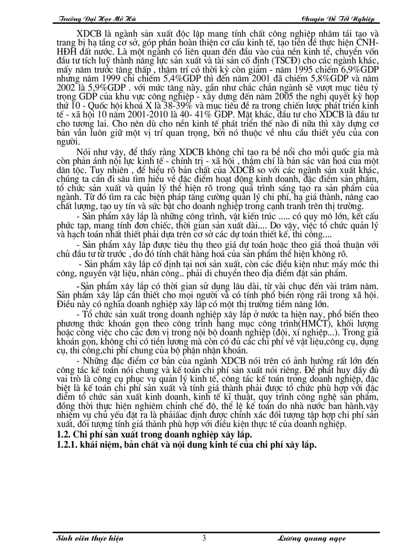 image for page Hoàn thiện công tác kế toán chi phí sản xuất và tính giá thành sản phẩm tại xí nghiệp xây lắp I- công ty xây lắp và sản xuất công nghiệp