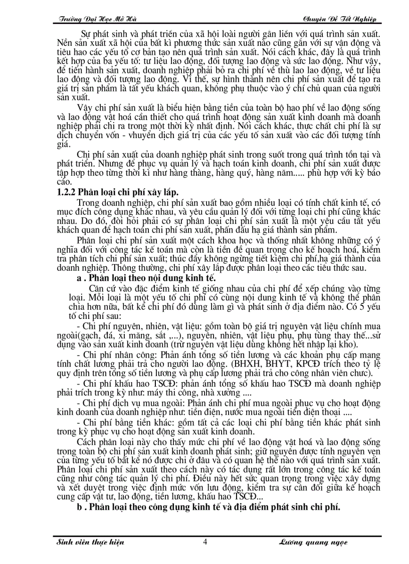 image for page Hoàn thiện công tác kế toán chi phí sản xuất và tính giá thành sản phẩm tại xí nghiệp xây lắp I- công ty xây lắp và sản xuất công nghiệp