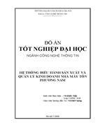 Hệ thống điều hành sản xuất và quản lý kinh doanh cụng ty Tôn Phương Nam