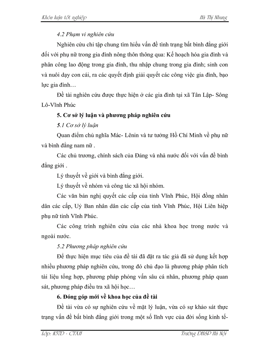 image for page Vận dụng phương pháp công tác xã hội nhóm nhằm giảm thiểu tình trạng bất bình đẳng giới đối với phụ nữ trong gia đình nông thôn tại xã Tân Lập- Sông Lô- Vĩnh Phúc hiện nay