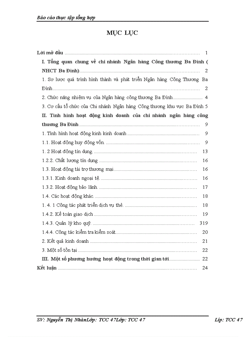 image for page Hoạt động kinh doanh của chi nhánh ngân hàng công thương Ba Đình