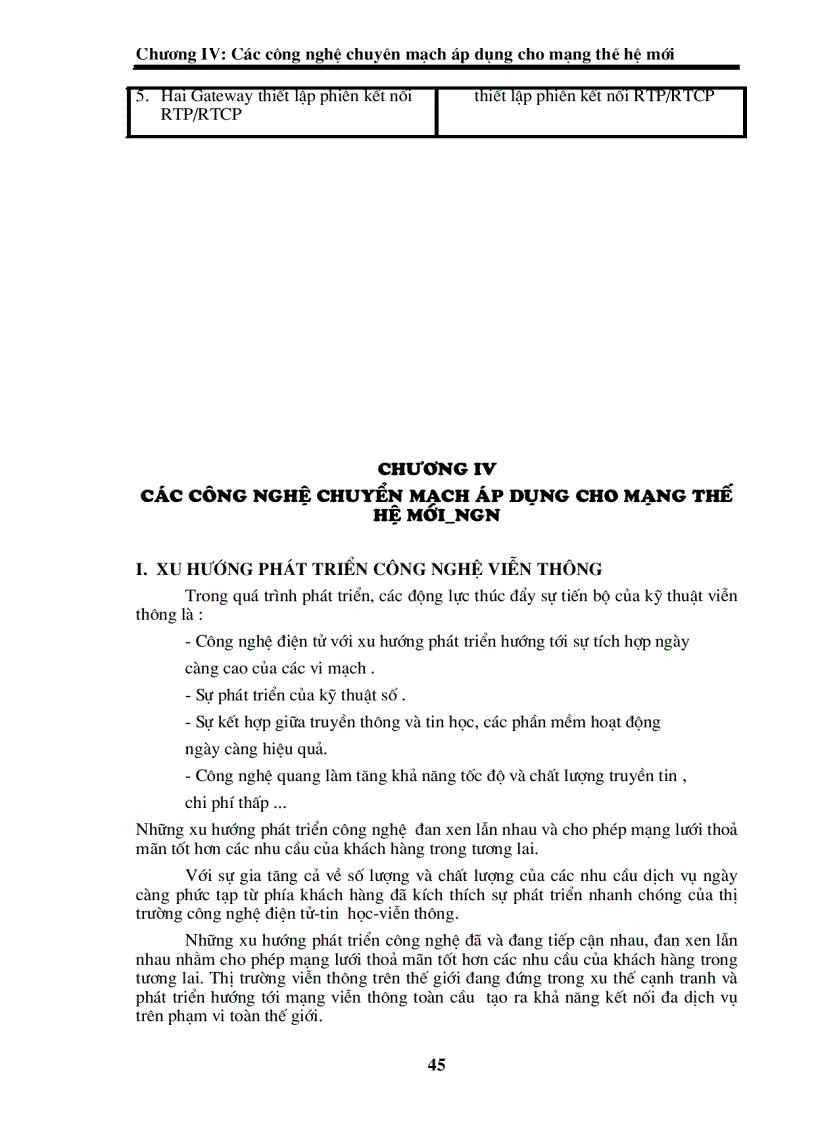 image for page Xu hướng phát triển ngn tại việt nam và đề xuất cấu trúc tổ chức mạng thế hệ mới NGN của VNPT