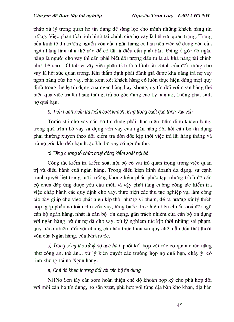 image for page Một số giải pháp nhằm nâng cao chất lượng tín dụng hộ sản xuất tại NHNo &PTNT thị xã Sơn tây