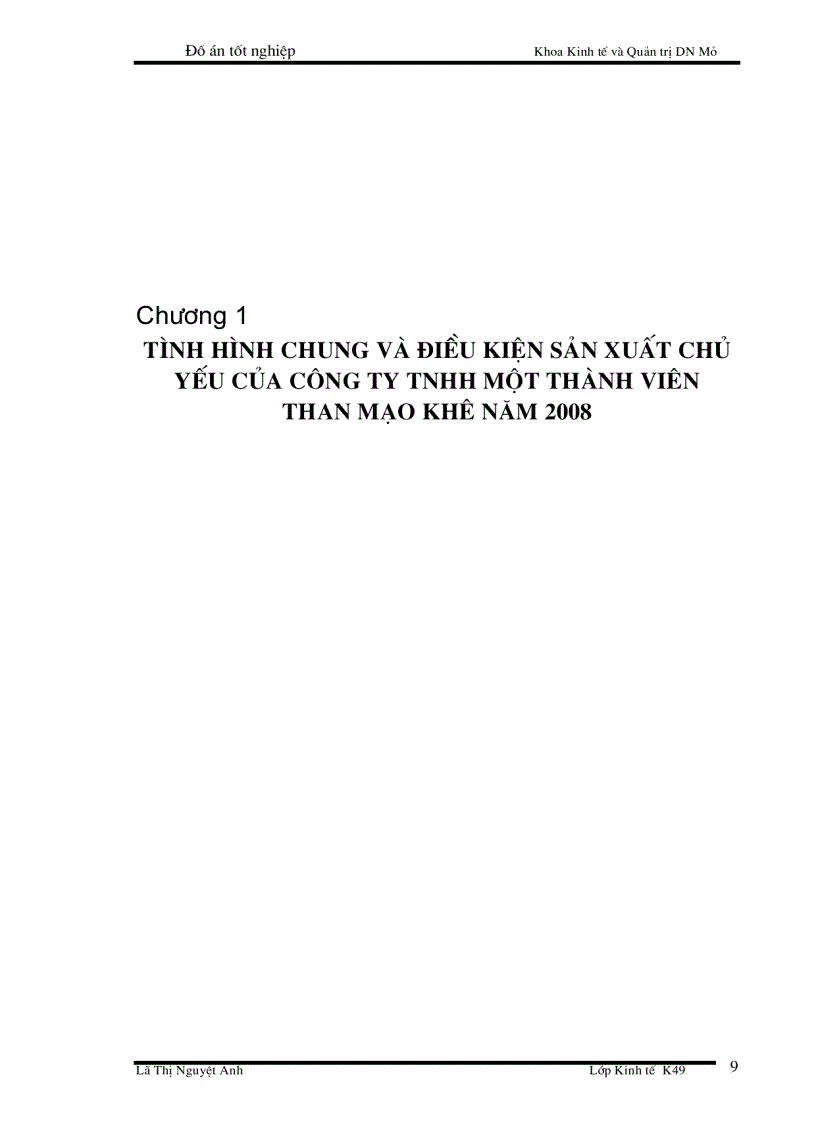 image for page Phân tích tình hình tài chính của Công ty TNHH MTV than Mạo Khê giai đoạn 2004 - 2008