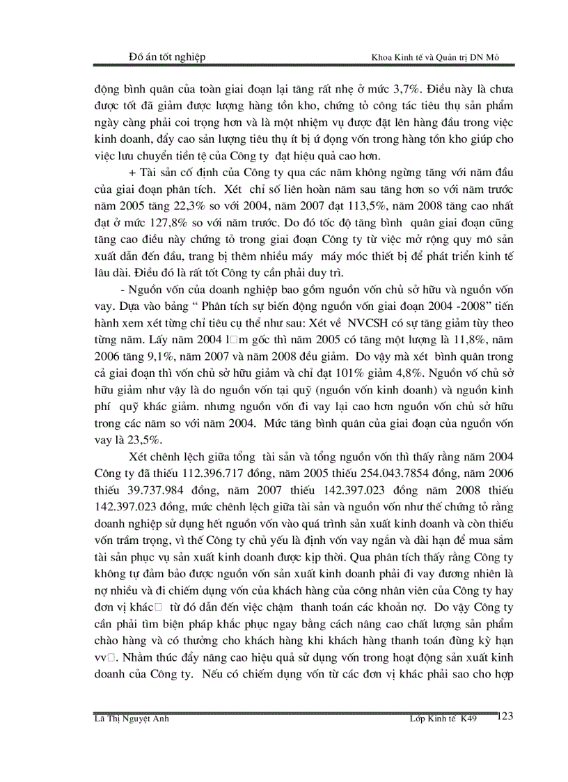 image for page Phân tích tình hình tài chính của Công ty TNHH MTV than Mạo Khê giai đoạn 2004 - 2008