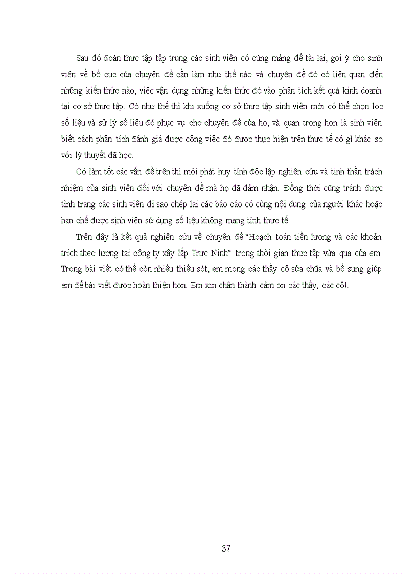 image for page Hoạch toán kế toán tiền lương và các khoản trích theo lương tại công ty cổ phần xây lắp Trực Ninh
