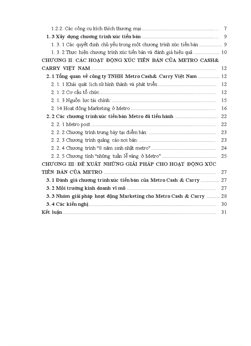 image for page Nghiên cứu xúc tiến bán của tập đoàn bán sỉ Metro Cash and Carry Việt Nam