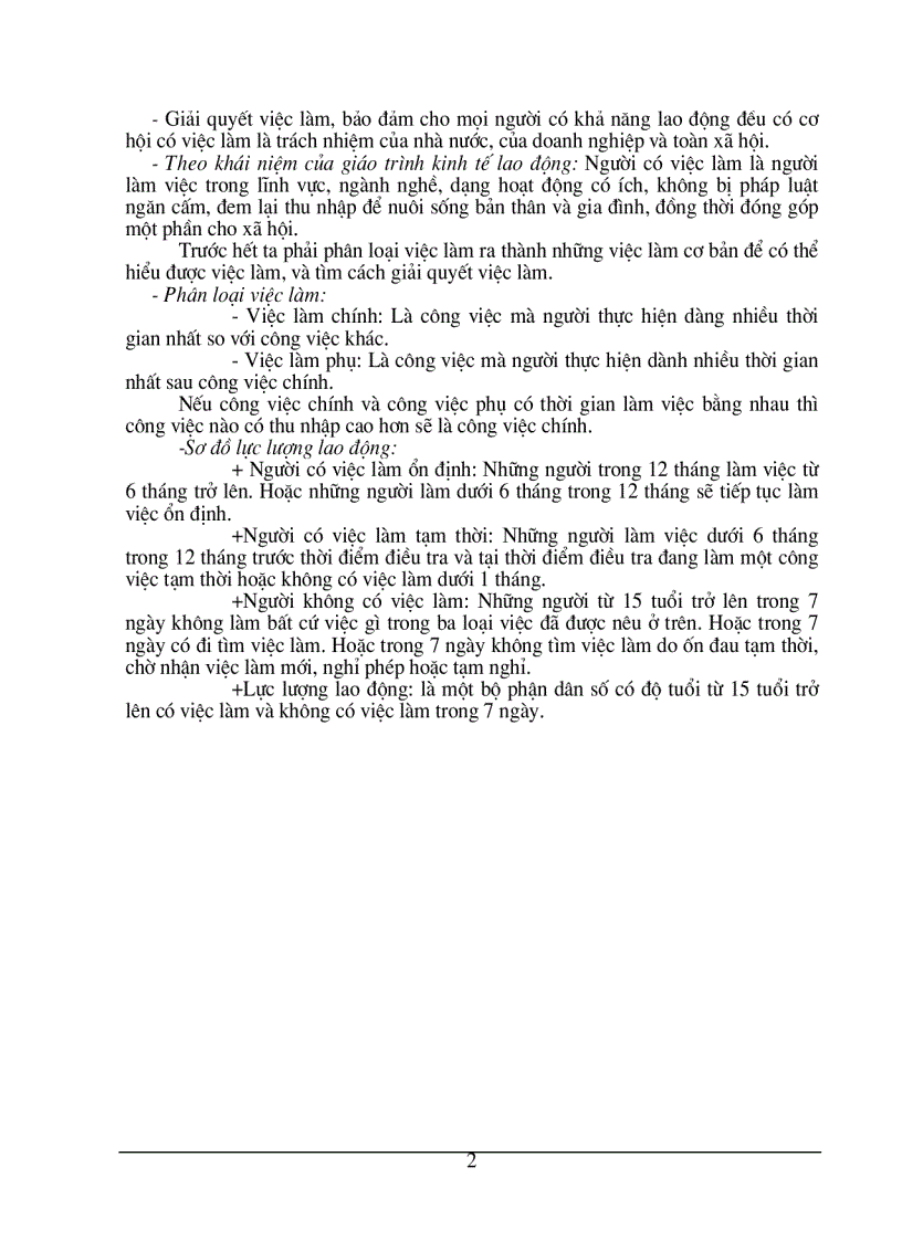 image for page Việc làm, thất nghiệp – thực trạng và giải pháp tạo việc làm