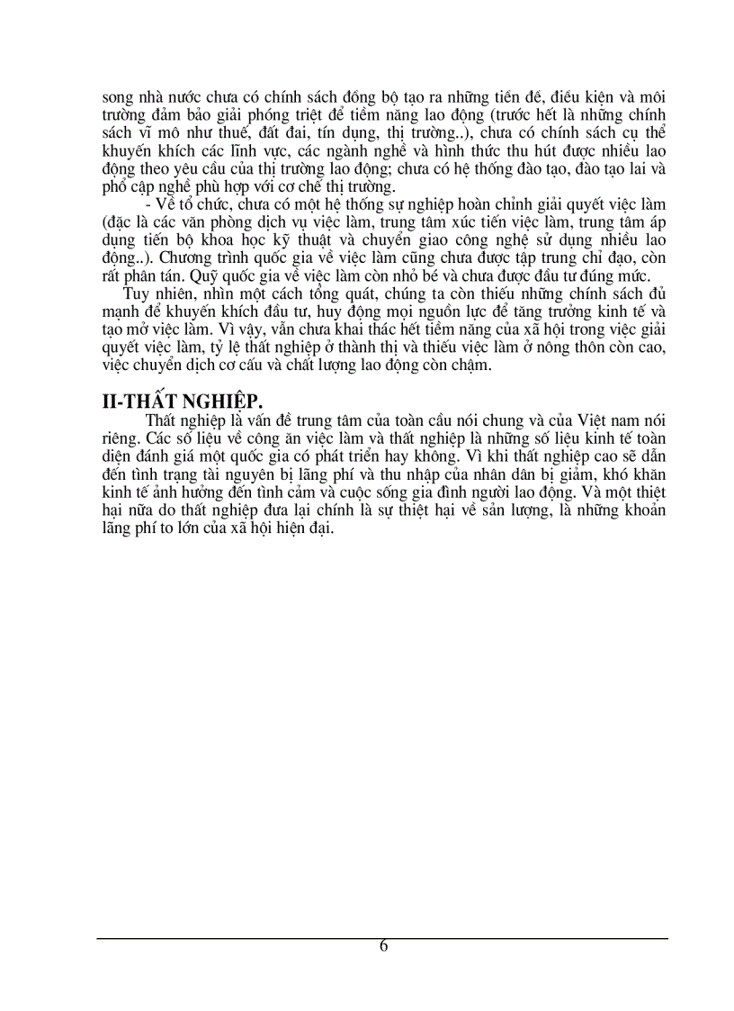 image for page Việc làm, thất nghiệp – thực trạng và giải pháp tạo việc làm