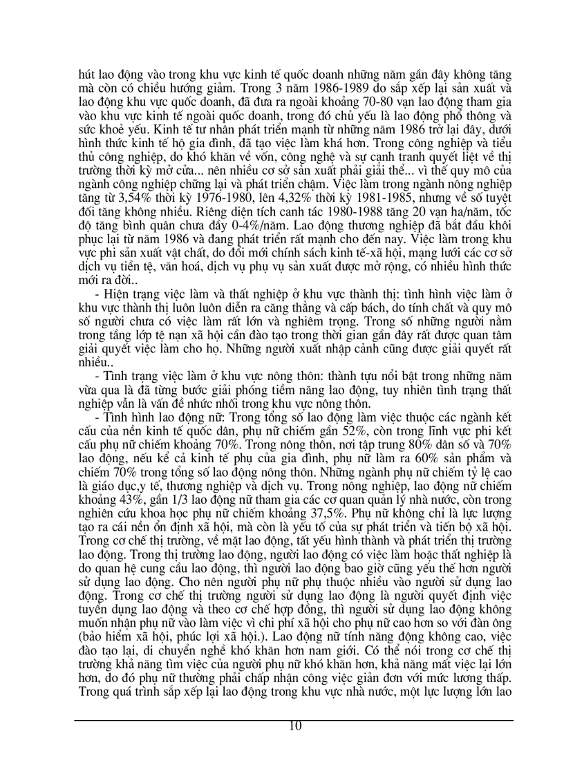 image for page Việc làm, thất nghiệp – thực trạng và giải pháp tạo việc làm