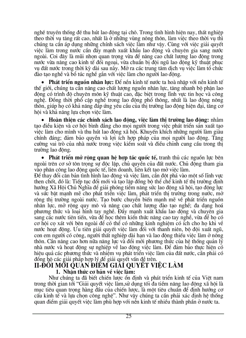 image for page Việc làm, thất nghiệp – thực trạng và giải pháp tạo việc làm