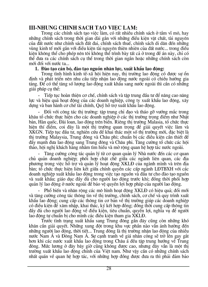 image for page Việc làm, thất nghiệp – thực trạng và giải pháp tạo việc làm