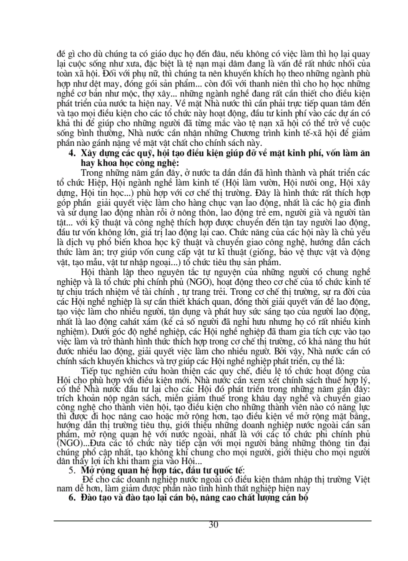 image for page Việc làm, thất nghiệp – thực trạng và giải pháp tạo việc làm
