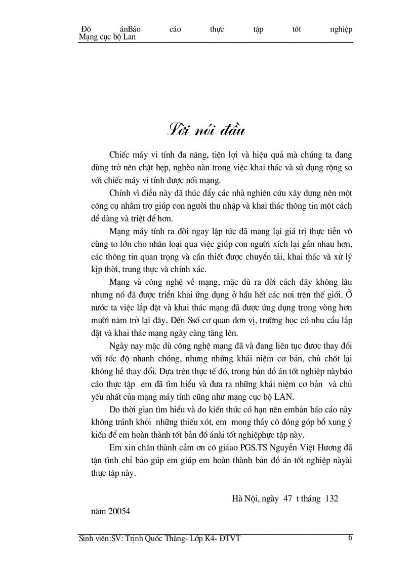 image for page Thực tập tốt nghiệp Mạng cục bộ Lan