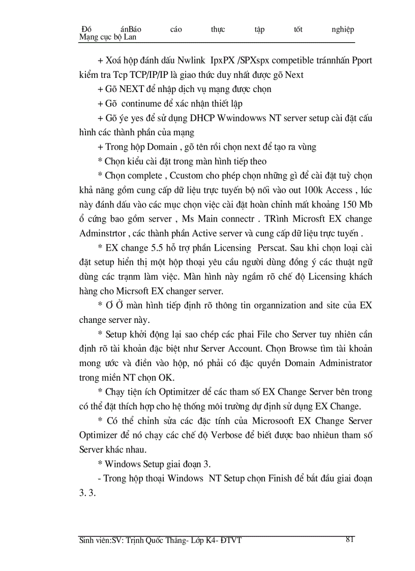 image for page Thực tập tốt nghiệp Mạng cục bộ Lan